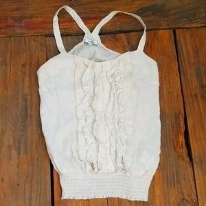 Papaya | Ruffle Tank - S